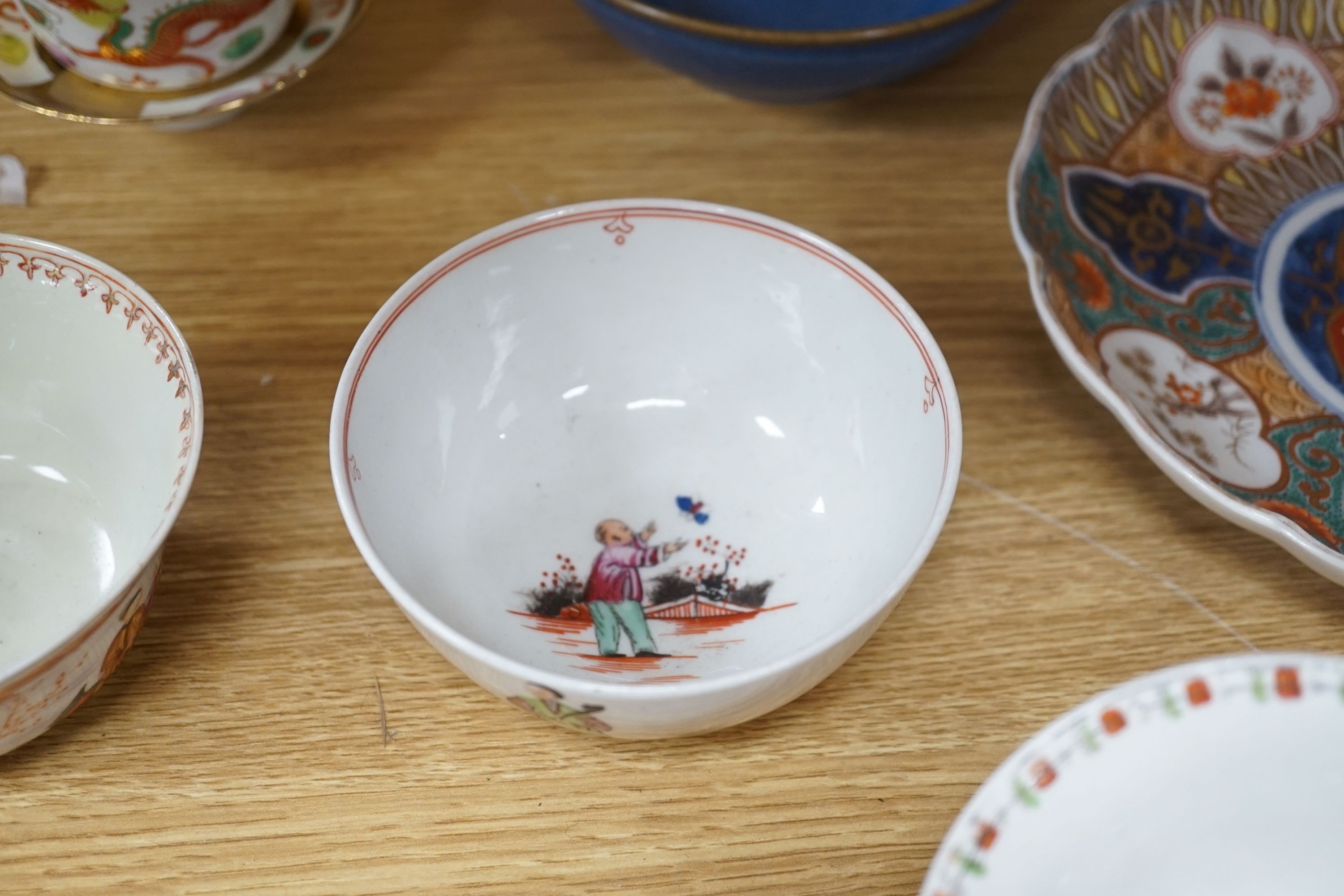 A mixed group pf Chinese, Japanese and English ceramics